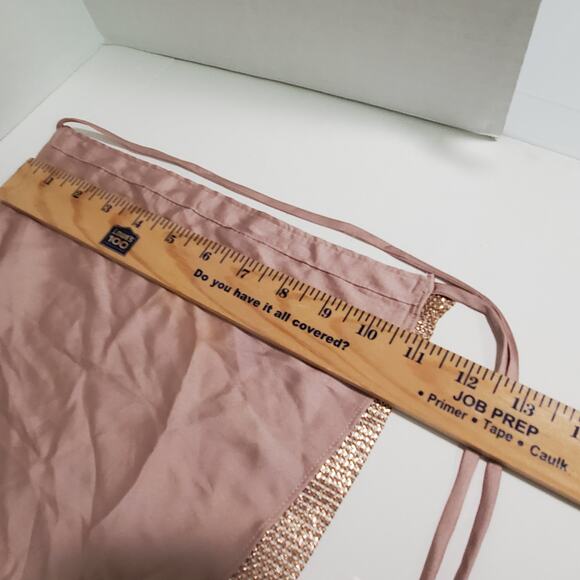 Ramy Brook Printed Rosa Halter Top XXS Metallic Chainmail Rose Gold Slinky New - Picture 7 of 14